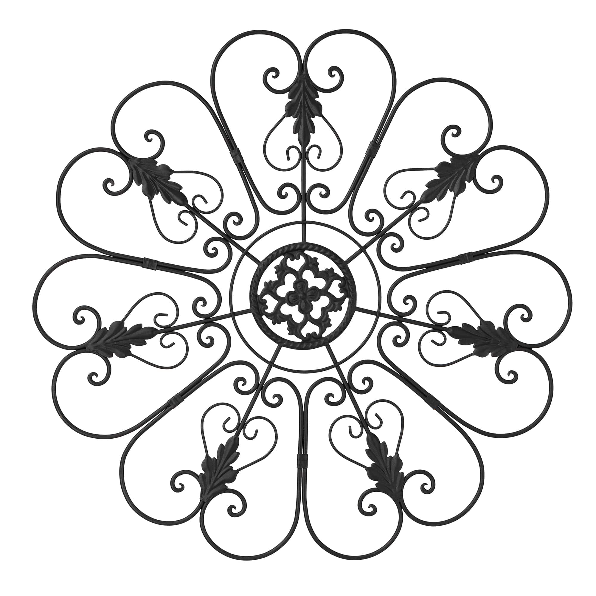 Glitzhome® 23.75" Traditional Iron Scroll Wall Décor